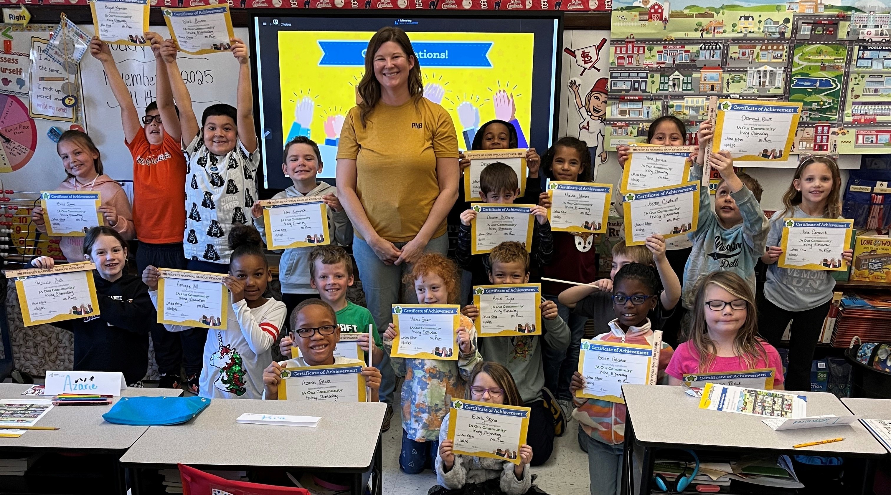 Jolene at junior achievement